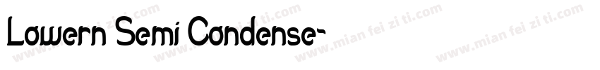 Lowern Semi Condense字体转换